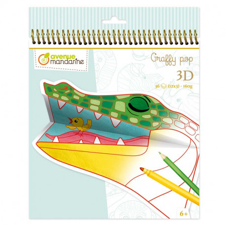 Colouring Book Graffy Pop 3D, Avenue Mandarine