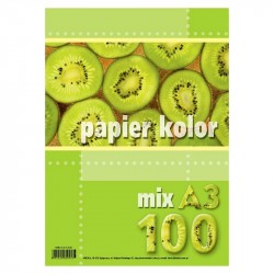 Krāsains papīrs Kolor Mix A3 80 g/m², Kreska