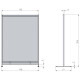 Nobo Premium Plus Clear PVC Divider Screen 1480x2060mm