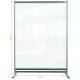 Nobo Premium Plus Clear PVC Divider Screen 1480x2060mm