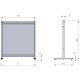 Nobo Premium Plus Clear PVC Divider Screen 770x860 mm