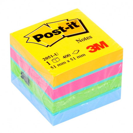 Līmlapiņu kubs Post-it Mini, 3M