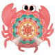 Krāsojamā grāmata Graffy Mandala 3D jūras dzīvnieki, Avenue Mandarine