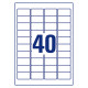 Crystal Clear Labels, Avery Zweckform