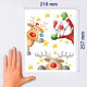 Window stickers "Santa&reindeer"