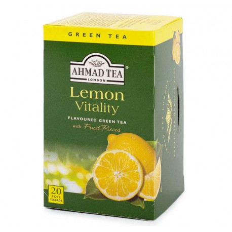 Aromatizēta zaļā tēja Lemon Vitality 20 pac., Ahmad Tea