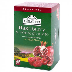 Aromatizēta zaļā tēja Raspberry & Pomegranate 20 pac., Ahmad Tea