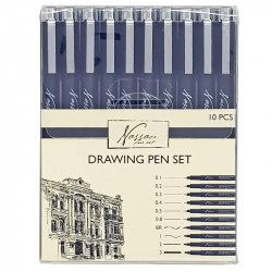 Drawing Pen Set 10pcs., Nassau Fine Art