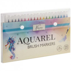 Aquarel Brush Markers 20pcs., Nassau Fine Art