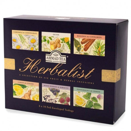 Tējas izlase Herbalist 6 x 10 pac., Ahmad Tea