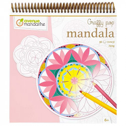 Colouring Book Graffy Pop Mandala, Avenue Mandarine