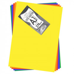 Krāsains papīrs Mix A3 (29.7 x 42 cm) 270g/m² 10 gab., Kreska