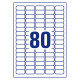 Multipurpose Removable Labels 35.6 x 16.9 mm, Avery Zweckform