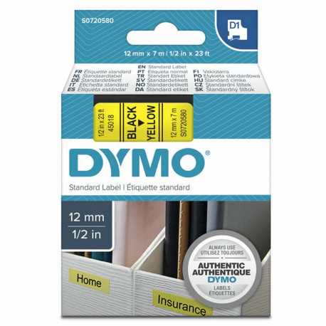 DYMO D1 Standard 12mm x 7m label-making tape