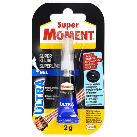 Super Glue Moment Ultra Gel 2g, Henkel