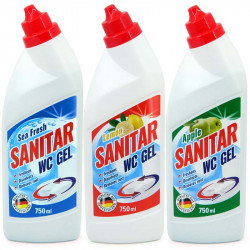 Tualetes tīrīšanas līdzeklis Sanitar WC Gel 750ml, Spodra