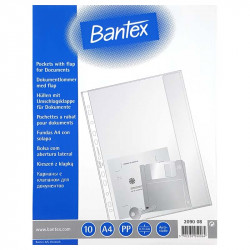 Bantex Document Pocket with Flap 0,13mm