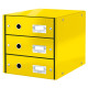 Drawer Cabinet Click & Store Leitz WOW 3 drawers