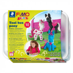 Oven-bake modelling clay FIMO® kids tool box Pony
