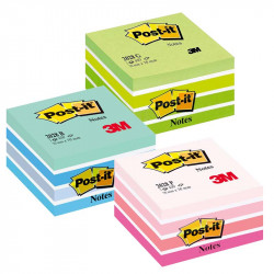 Post-it® Note Cube 76x76mm Pastel, 3M