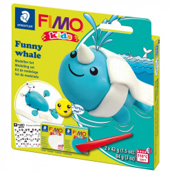 FIMO® kids oven-bake modelling clay Whale, Staedtler