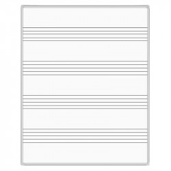 Whiteboard with Notes Lines 100x120cm, TK-Team