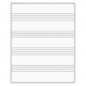 Whiteboard with Notes Lines 100x120cm, TK-Team