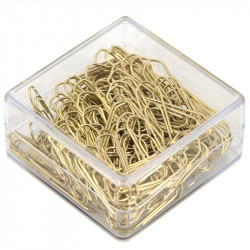 Paper Clips Brass Coloured 26mm 140pcs., Wedo