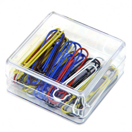 Colored Paper Clips 50 mm 30 Pcs., Wedo