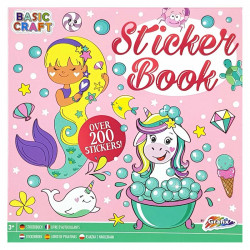 Sticker Book 21x21cm 9 sheets, Basic Craft