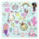 Sticker Book 21x21cm 9 sheets, Basic Craft