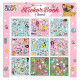 Sticker Book 21x21cm 9 sheets, Basic Craft