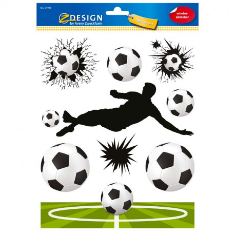Uzlīmes logu dekorēšanai 54991 (futbols), Avery Zweckform