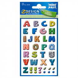 Labels with Letters Colorful A-Z 12mm, Avery-Zweckform