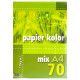 Krāsains papīrs Kolor Mix A4 120g/m² 70 lapas, Kreska