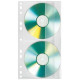 Iešujamas CD/DVD kabatas A4 10gab., Veloflex