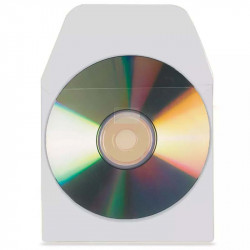 Self-adhesive CD/DVD Pockets with Flap, 3L