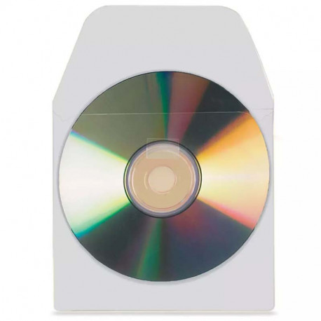 pielīmējama CD/DVD kabata ar atloku 10gab., 3L