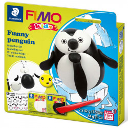 FIMO® kids oven-bake modelling clay Funny Penguin, Staedtler