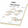 Krāsains papīrs Rainbow A4 5x20gab. pasteļtoņi, Papyrus