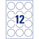 Removable Labels Flower Shaped 60x59.5mm, Avery Zweckform