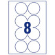 Removable Labels Ø69mm, Avery Zweckform