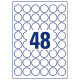 Removable round labels Ø30mm, Avery Zweckform