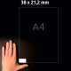 Universālas uzlīmes 38x21.2mm, Avery Zweckform