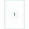 Labels Rillprint 200 x 297 mm, Rillstab