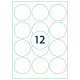 Labels Rillprint  ∅63.5mm, Rillstab