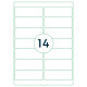 Uzlīmes Rillprint   99.1x38.1mm, Rillstab