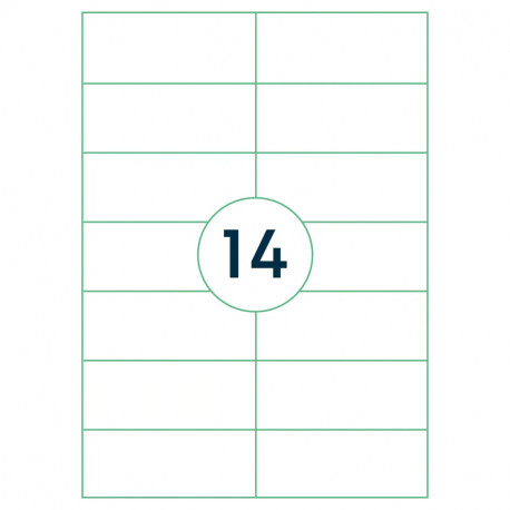 Labels Rillprint   105x42.4mm, Rillstab