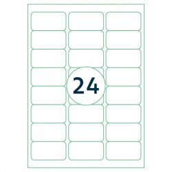 Labels Rillprint 63.5x33.9mm, Rillstab