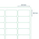 Labels Rillprint 63.5x33.9mm, Rillstab